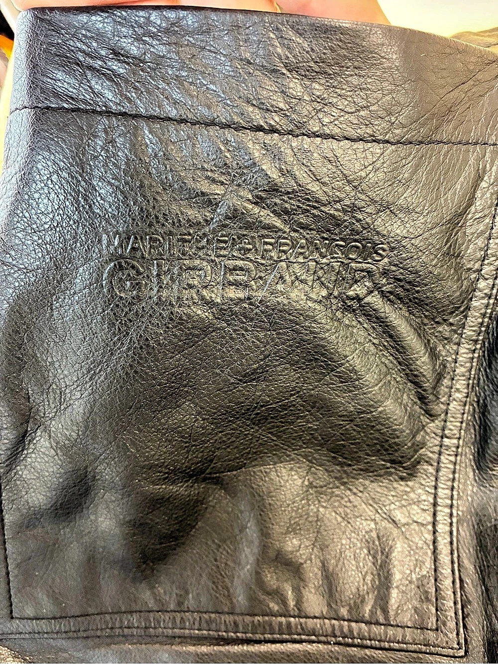Marithé François Girbaud Black Leather Cargo Pants Y2K Baggy Size 30 - Picture 7 of 15